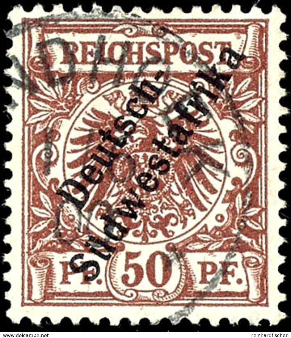 3 Bis 20 Pfennig Und 50 Pfennig Gestempelt, Einwandfrei, Michel 58,-, Katalog: 5-8,10 8,10 O - Duits-Zuidwest-Afrika
