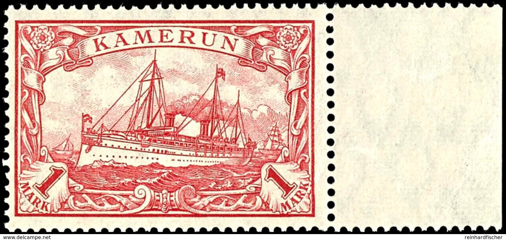 1 Mark Kaiseryacht, Luxus Postfrisch, Unsigniert, Michel 55,- Unterbewertet, Katalog: 24IIB ** - Kamerun