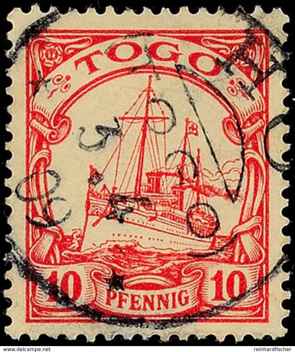 HO 3.4.09 Klar Auf 10 Pfg Kaiseryacht, Katalog: 9 O - Togo