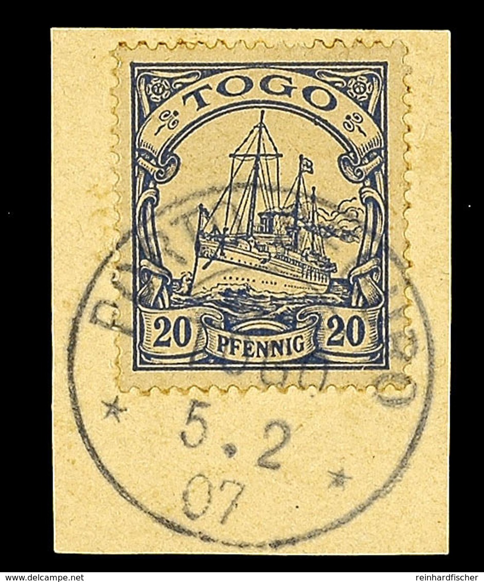 PORTO SEGURO TOGO 5.2.07, Klar Und Komplett Auf Kabinett-Briefstück Mit Nr. 10, Katalog: 10 BS - Togo