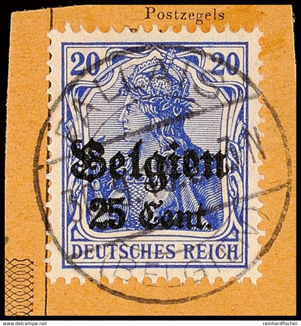 "FALLAIS 30.9.18", Klar Auf Paketkartenausschnitt 25 C., Katalog: 18 BS - WWI