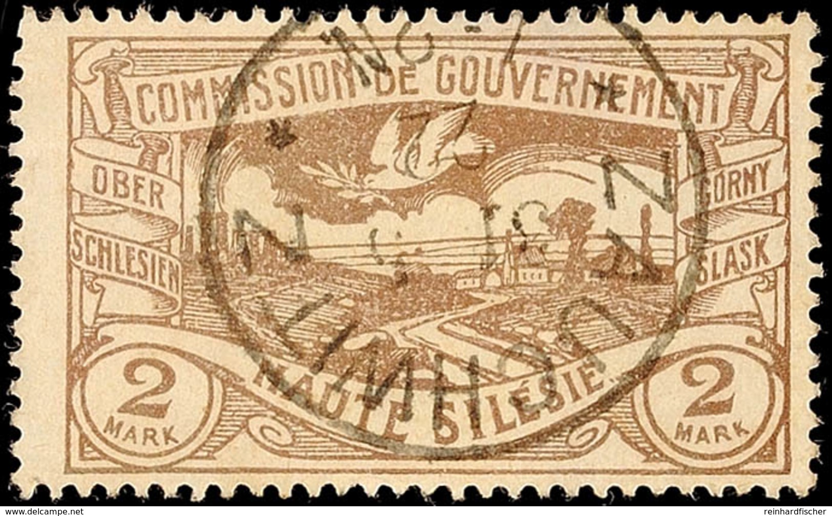 "ZAUCHWITZ 31 5 22", Einkreisstempel, Zentrisch Kopfstehend Auf 2 Mk Hüttenwerke, Stempelbewertung 40 P., Katalog: 27 O - Other & Unclassified