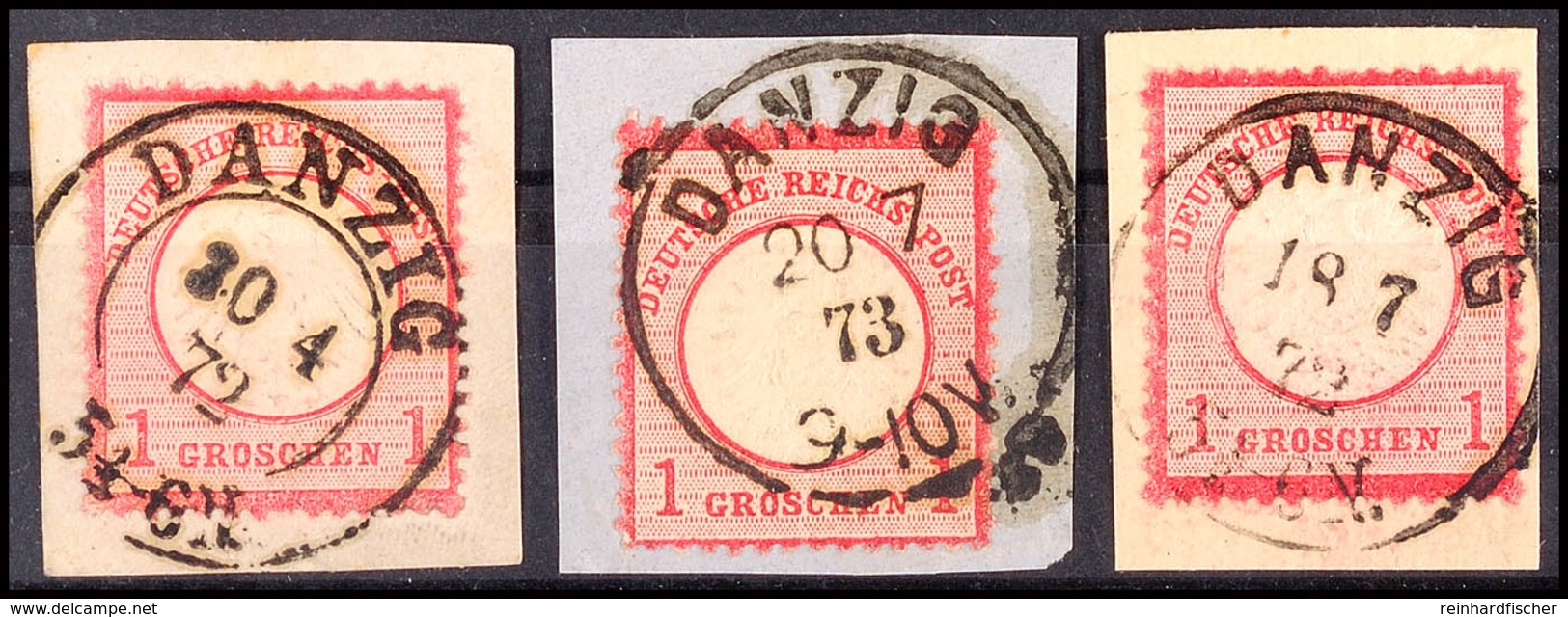 1 Gr. Kleiner Schild Mit K2 Danzig 20 4/72 Und 1 Gr. Großer Schild Je Mit K1 Danzig, Nach Handbuch Nr 79 Bzw. 87, Je Tad - Andere & Zonder Classificatie