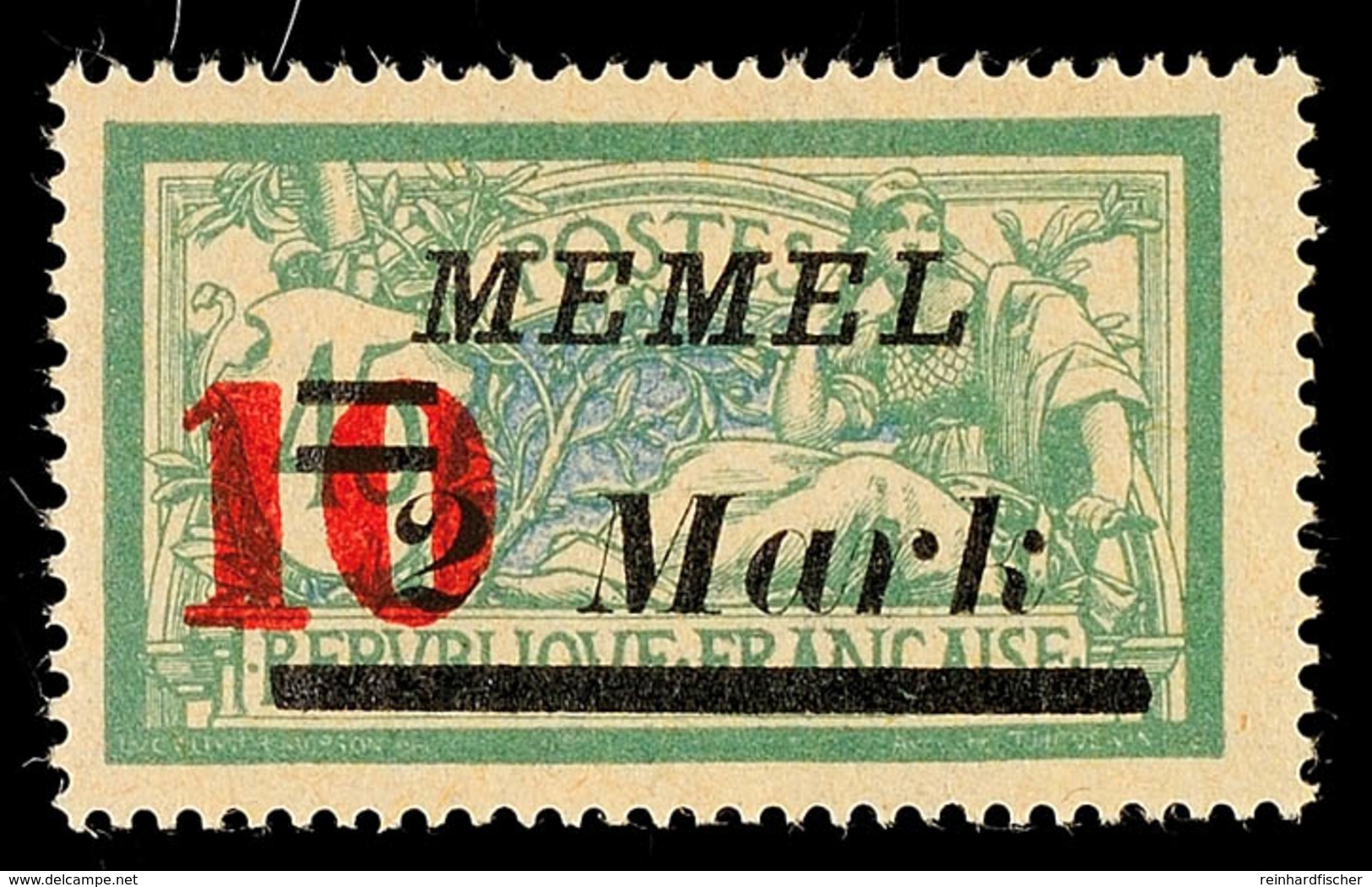 10 Auf 2 M Auf 45 C Mit Abstandstype II Tadellos Postfrisch, Mi. 65.-, Katalog: 121II ** - Memelland 1923