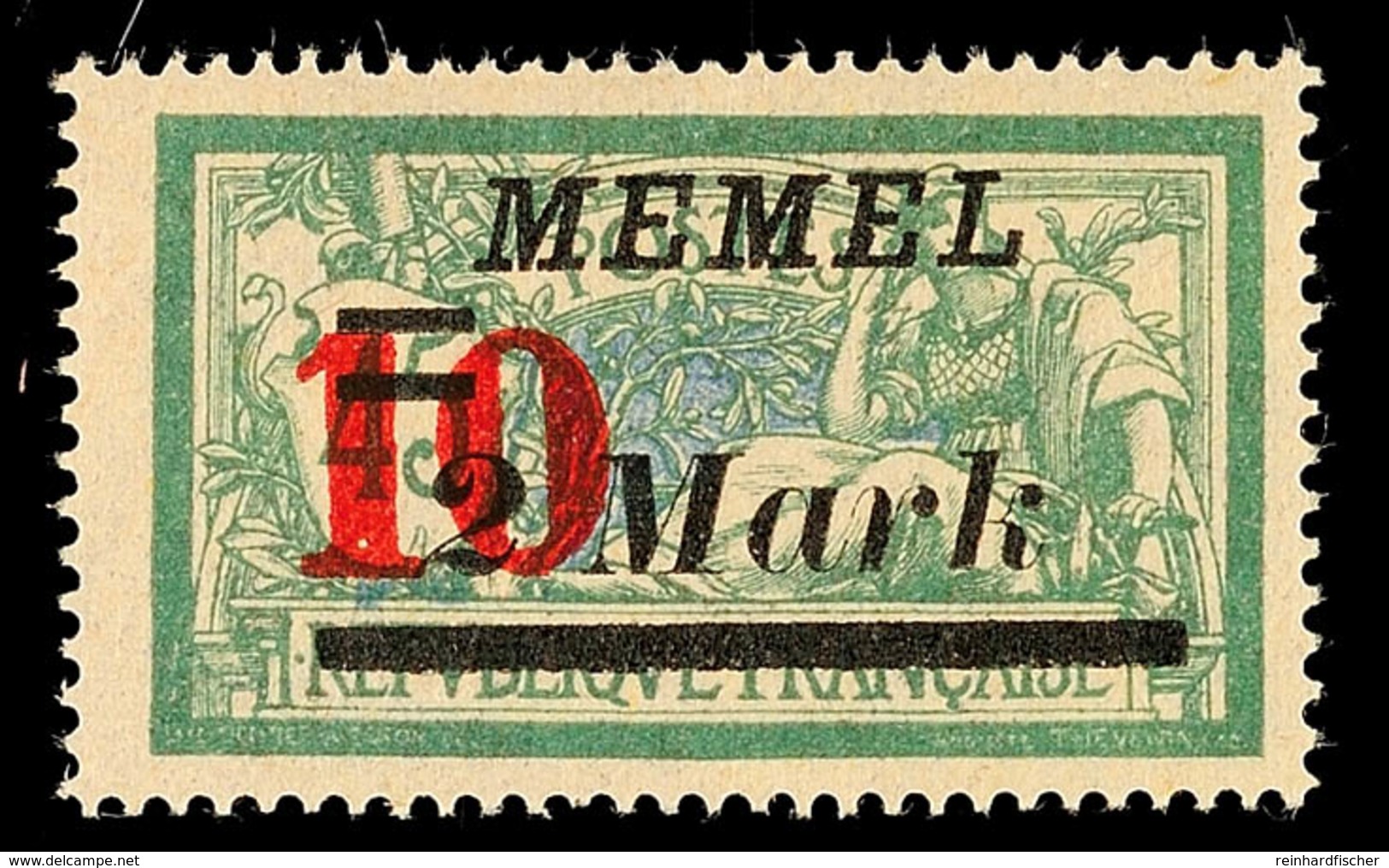 10 Auf 2 M Auf 45 C Mit Abstandstype IV Tadellos Postfrisch, Mi. 70.-, Katalog: 121IV ** - Memelland 1923