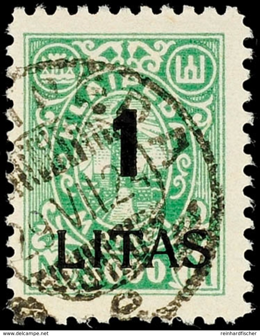 15 C Auf 40 M Bis 1 L Auf 3000 M Komplett Tadellos Gestempelt Gepr. Dr. Petersen BPP, Mi. 450,-, Katalog: 193/05 O - Klaipeda 1923