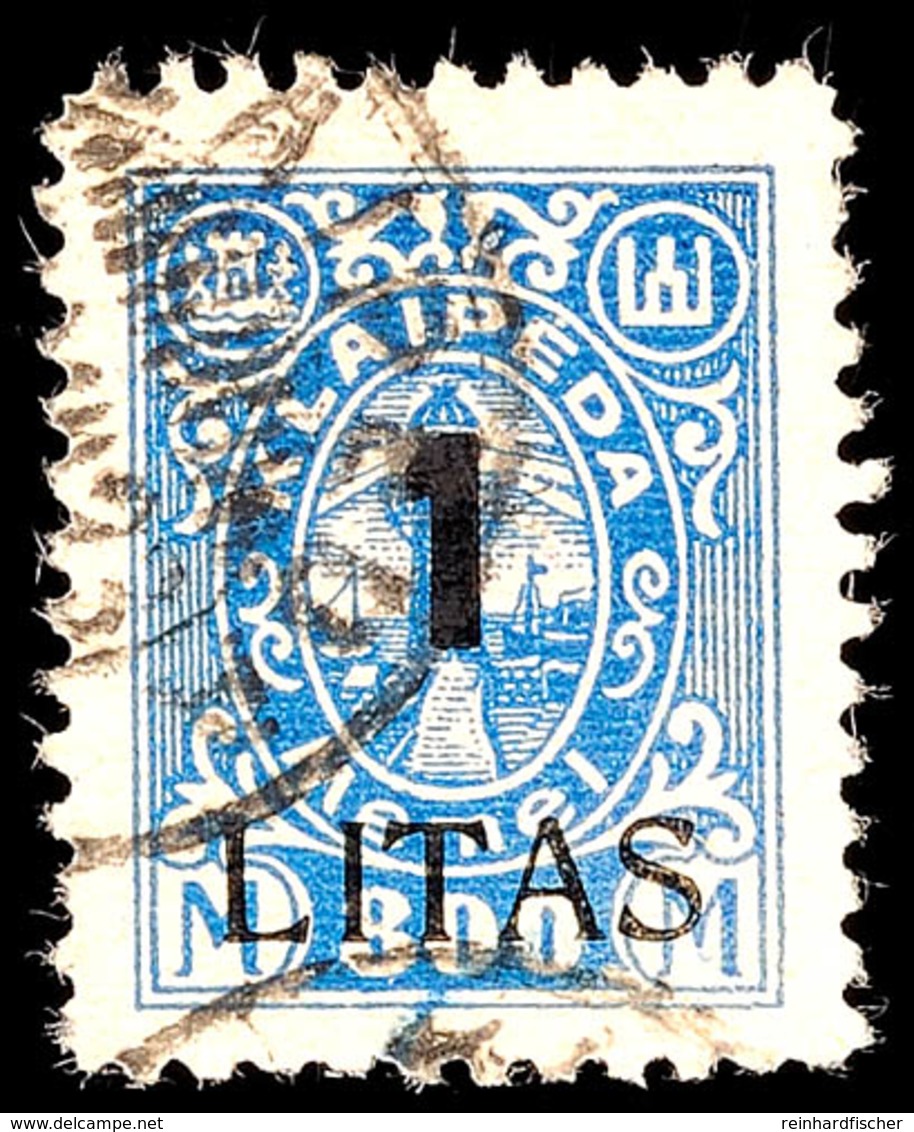 1 L Auf 800 M In Type IV Tadellos Gestempelt, Gepr. Petersen BPP, Mi. 150.-, Katalog: 202IV O - Klaipeda 1923