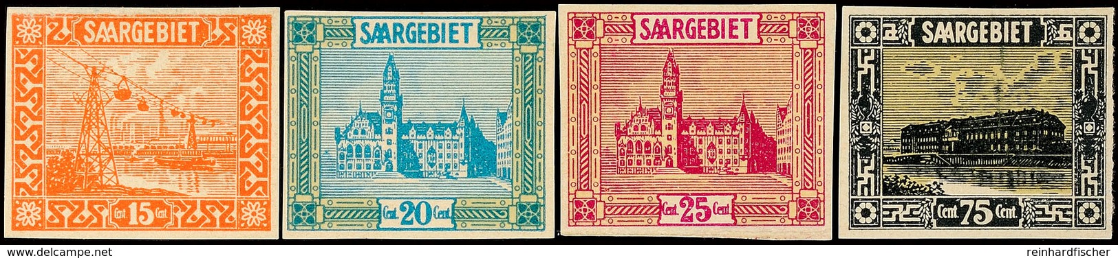 15 Bis 75 C. Freimarken Landschaftsbilder 1923, UNGEZÄHNT, Tadellos Ungebraucht Mit Originalgummierung Und Kleinem Falzr - Andere & Zonder Classificatie