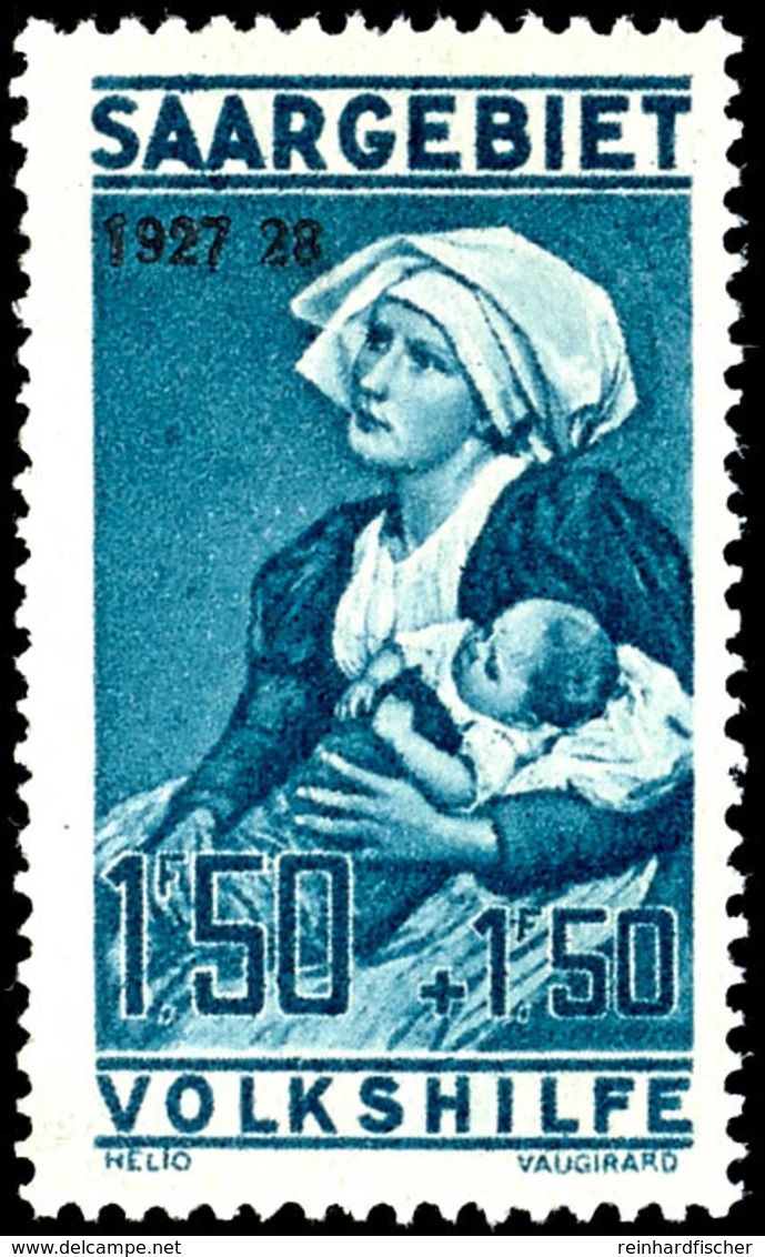 1,50 Fr., Volkshilfe 1927, Plattenfehler: "Bindestrich Im Aufdruck Fehlend", Postfrisch, Gepr. Hoffmann BPP, Mi. 250,-,  - Andere & Zonder Classificatie