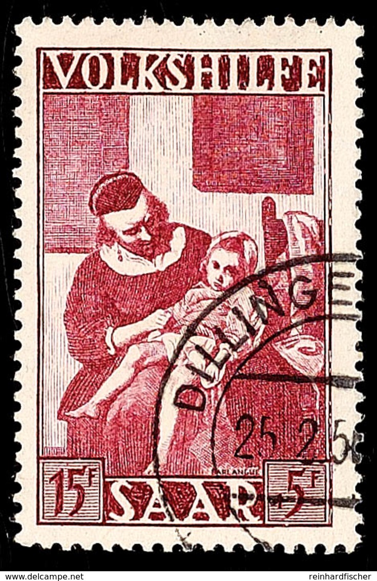 15 Fr. Volkshilfe 1949, Gestempeltes Prachtstück, Geprüft Ney BPP, Mi 100.-, Katalog: 269 O - Andere & Zonder Classificatie
