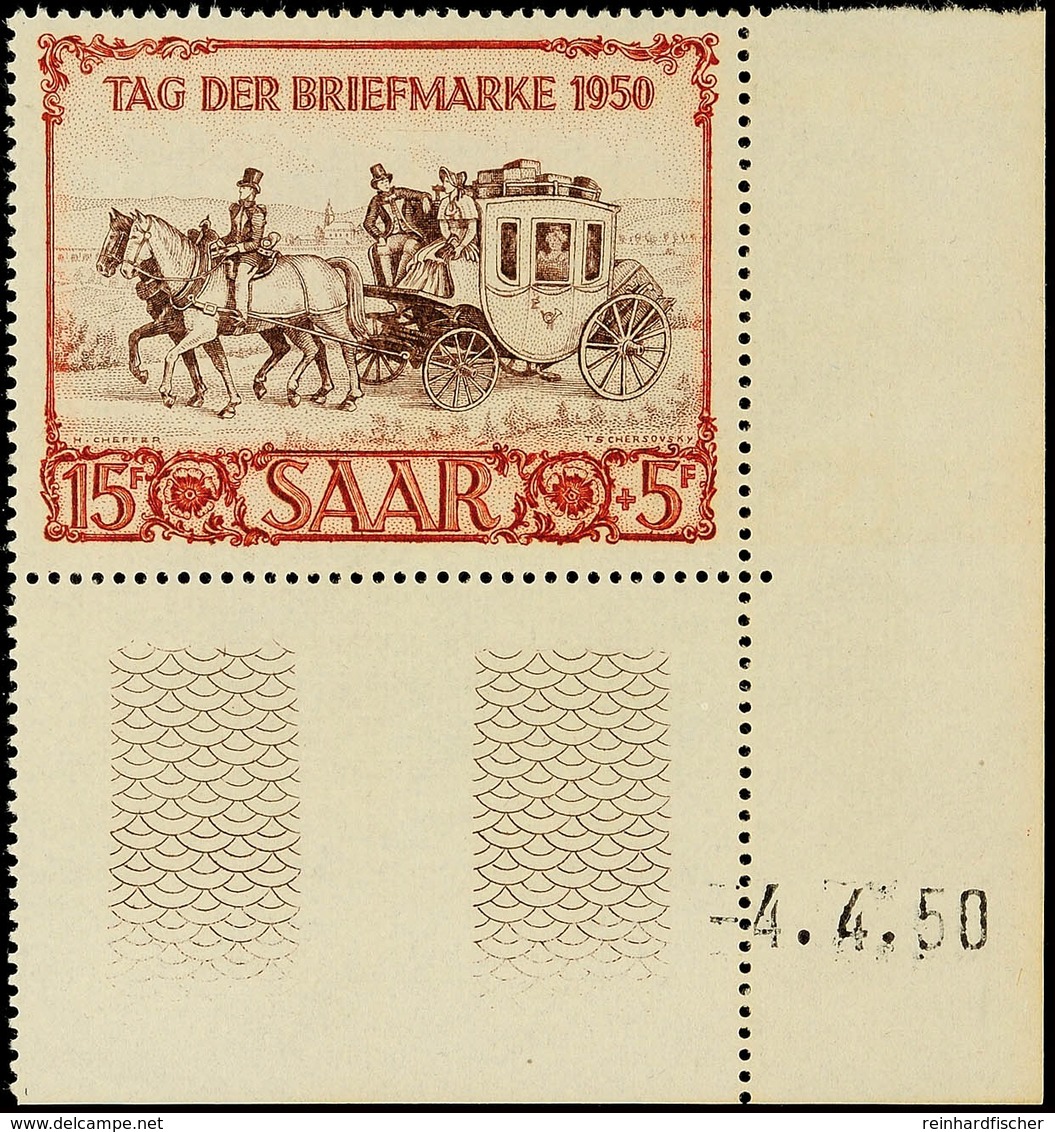 15+5 F Tag Der Briefmarke Mit Druckdatum Tadellos Postfrisch, Mi. 250.-, Katalog: 291Br ** - Andere & Zonder Classificatie