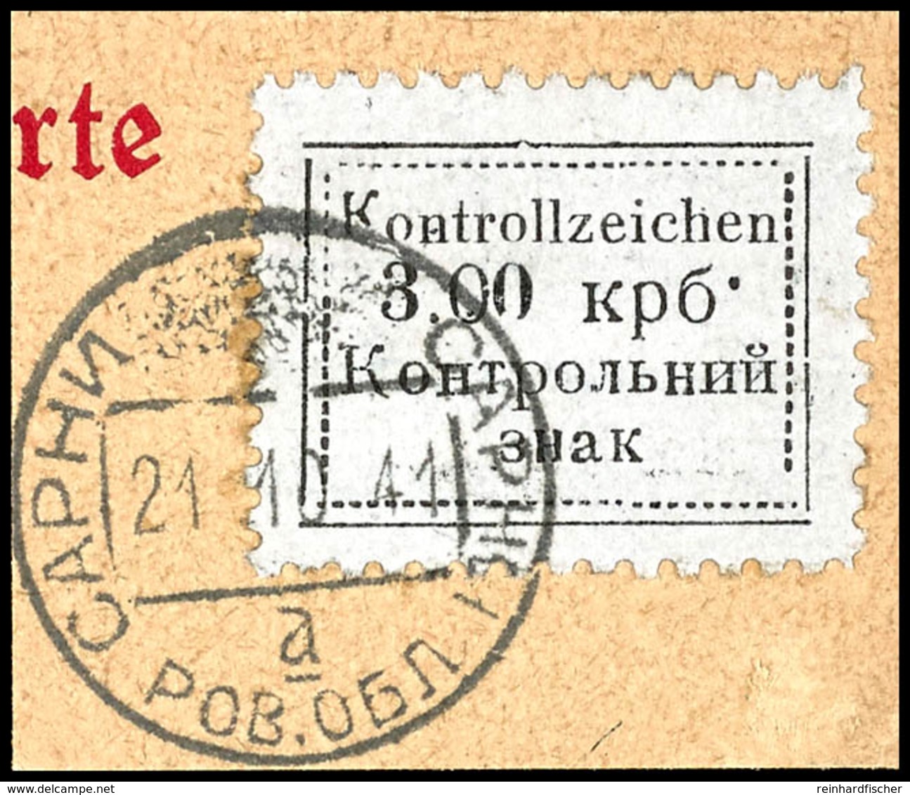 3 Krb. Freimarke, Gezähnt, Type III Mit Abart "Punkt Hinter Der Wertbezeichnung Oben" (Feld 14), Tadellos Gestempelt "Sa - Andere & Zonder Classificatie