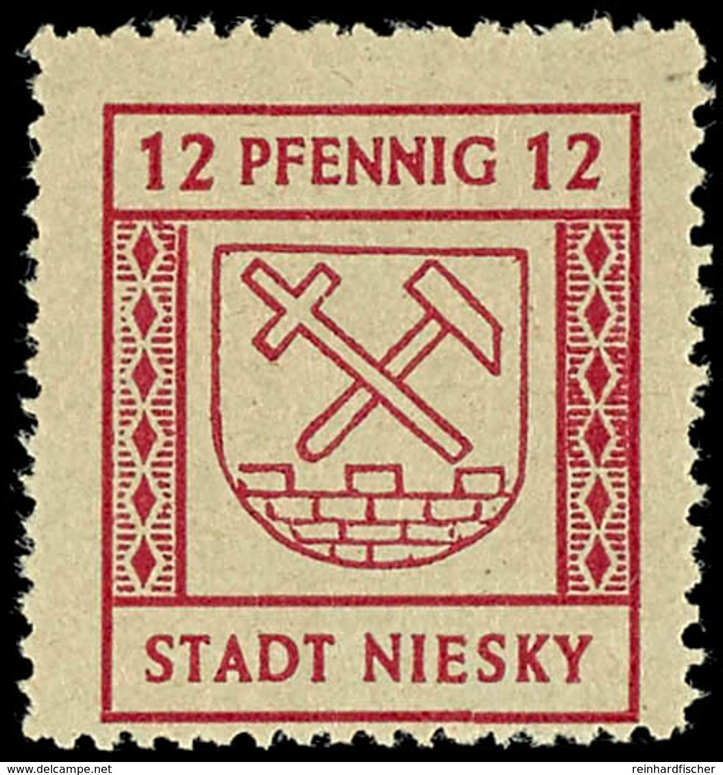 12 Pfg Freimarke, Tadellos Postfrisch, Gepr. Ströh BPP, Mi. 150.-, Katalog: 2 ** - Niesky