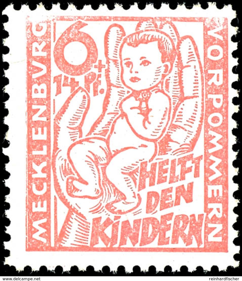 6+14 Und 12+28 Pf Kinderhilfe In B-Farbe Je Tadellos Postfrisch Und Tiefst Gepr. Kramp BPP, Mi. 240,--, Katalog: 26b+28b - Andere & Zonder Classificatie