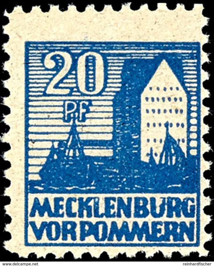 20 Pf Abschiedsausgabe In C-Farbe Tadellos Postfrisch, Tiefst Gepr. Kramp BPP, Mi. 500,--, Katalog: 38yc ** - Andere & Zonder Classificatie