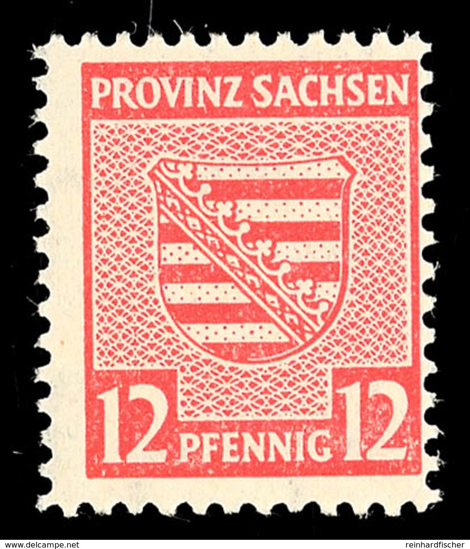 Postmeistertrennung Naumburg, 12 Pfg, Tadellos Postfrisch, Gepr. Ströh BPP, Mi. 75.-, Katalog: 71XB ** - Andere & Zonder Classificatie