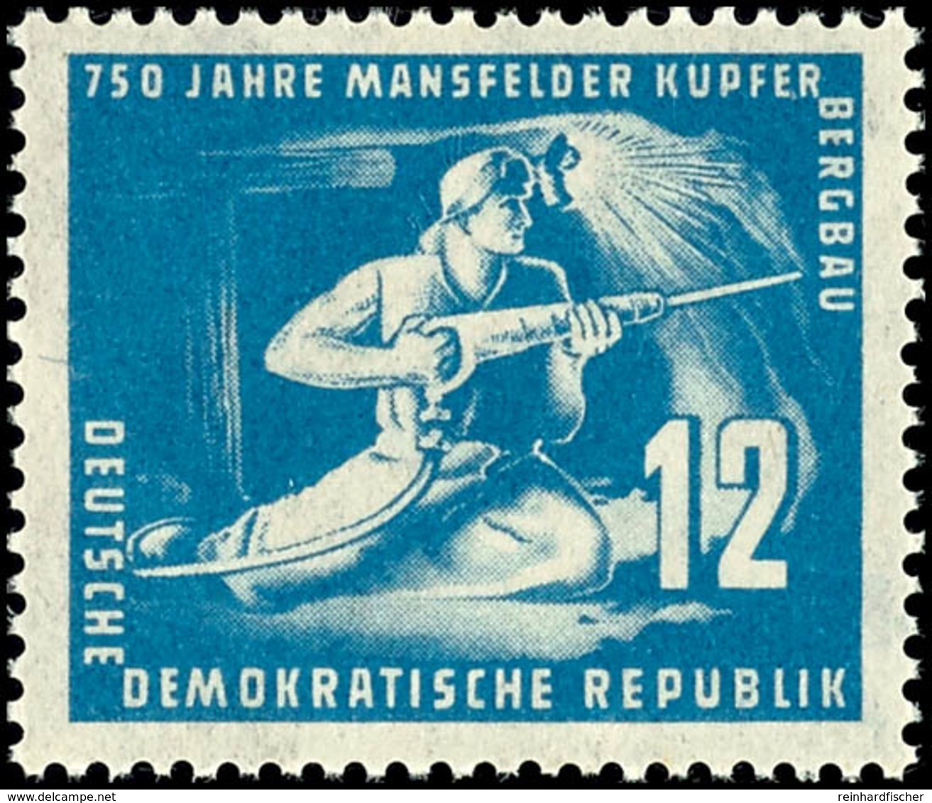 12 Pf Mansfelder Kupferschiefer In C-Farbe Tadellos Postfrisch, Tiefst Gepr. Weigelt BPP, Mi. 200,--, Katalog: 273c ** - Andere & Zonder Classificatie