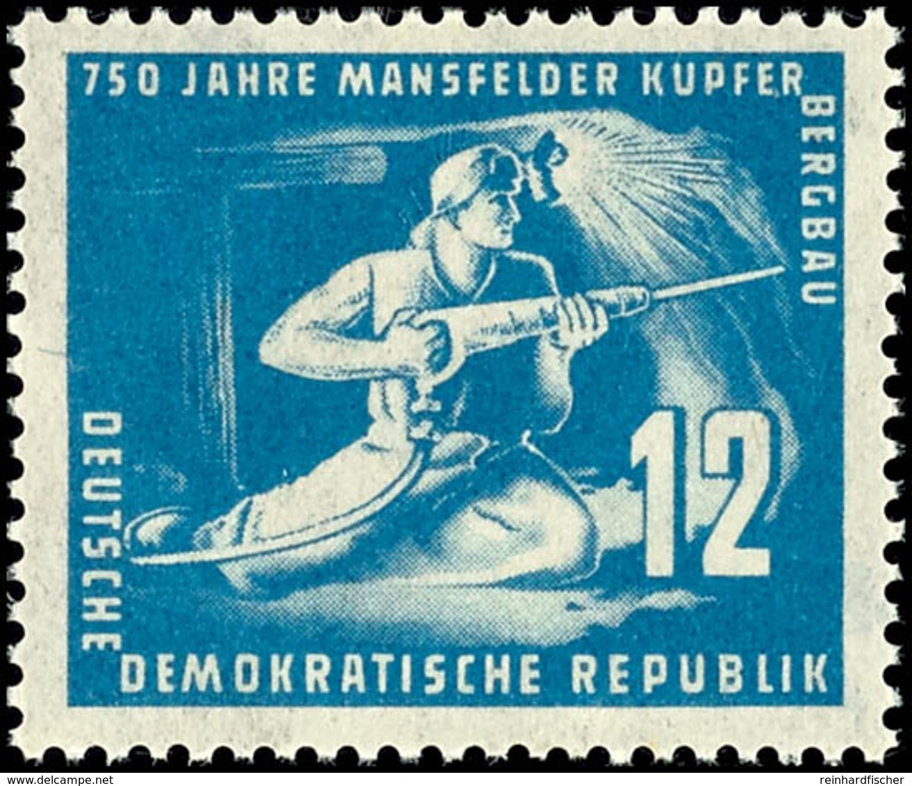 12 Pf Mansfelder Kupferschiefer In C-Farbe Tadellos Postfrisch, Tiefst Gepr. Weigelt BPP, Mi. 200,--, Katalog: 273c ** - Other & Unclassified