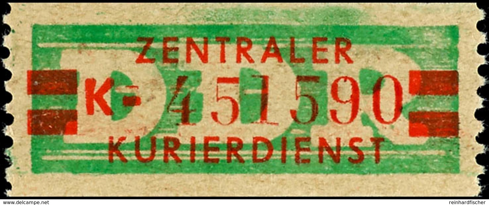 (20 Pf) In Billetform Von Erfurt Tadellos Postfrisch, Mi. 230,--, Katalog: 31IIK ** - Andere & Zonder Classificatie