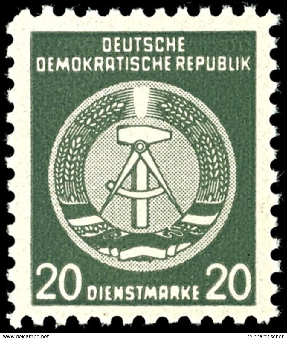 20 Pf. Dienstmarke, Propagandafälschung, Winziges Unbedeutendes Haftpünktchen, Gepr. Hosang, Mi. 120,-, Katalog: 8 ** - Sonstige & Ohne Zuordnung