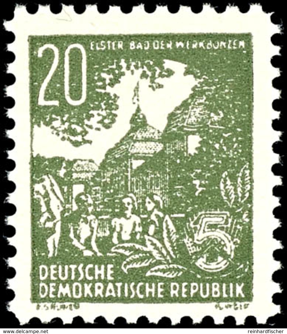 20 Pfg Fünfjahrplan Elster Bad Der Werkbonzen, Postfrisch, Tadellos, Fotobefund Schlegel BPP, Mi. 110.-, Katalog: 10 ** - Other & Unclassified