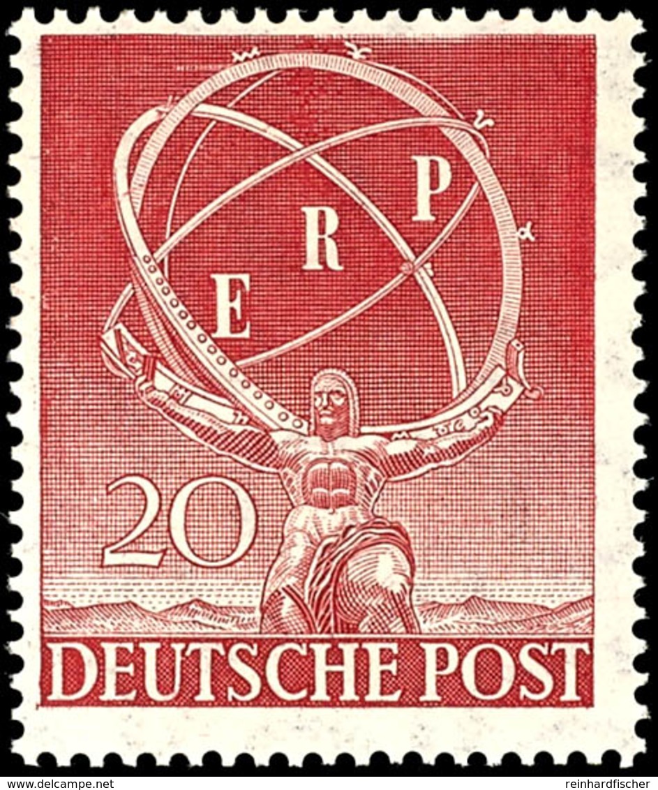 20 Pfg "ERP", Tadellos Postfrisch, Unsigniert, Mi. 100.-, Katalog: 71 ** - Andere & Zonder Classificatie