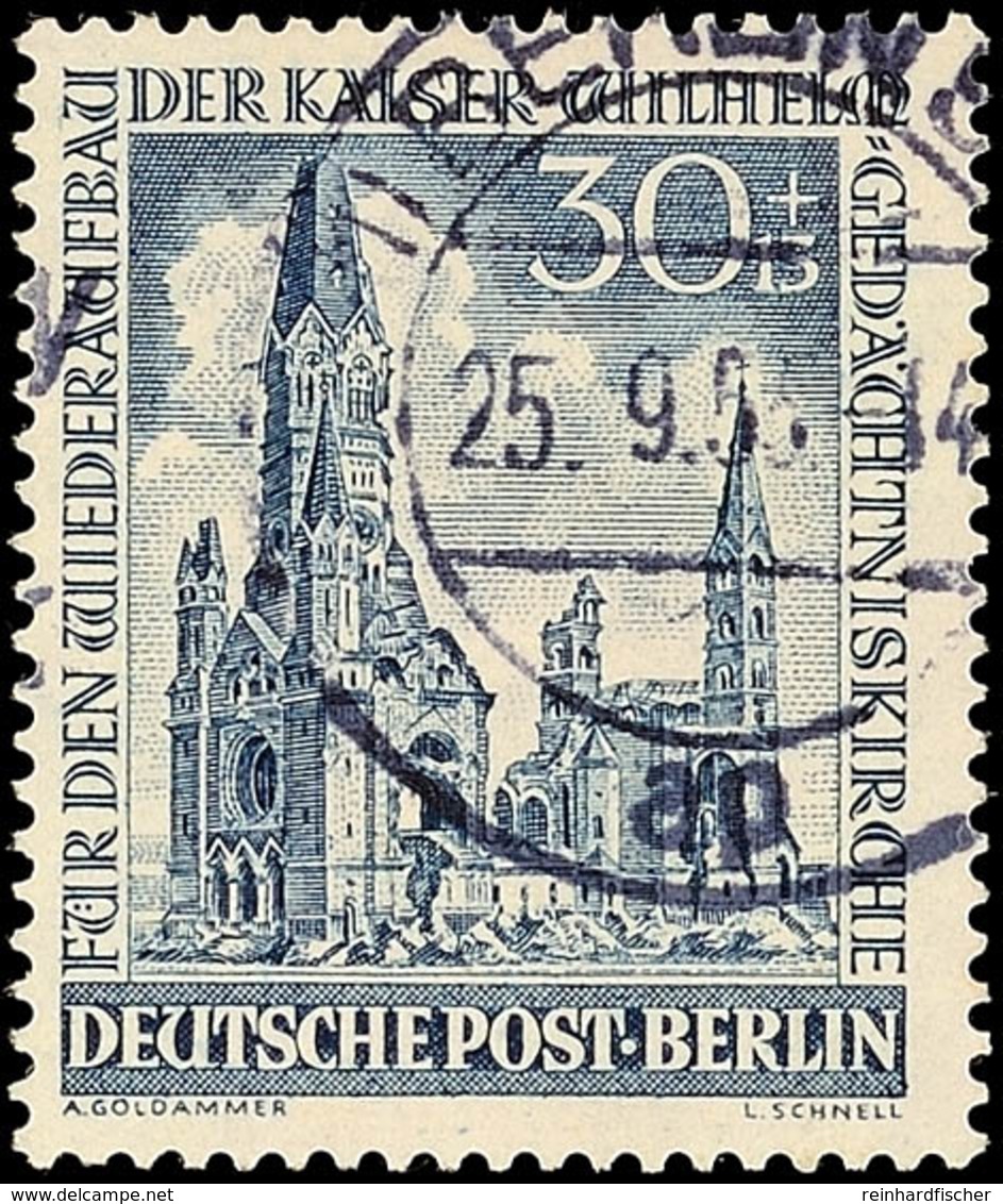 4 Pfg - 30 Pfg Gedächtniskirche, Gestempelt, Geprüft Schlegel BPP, Mi. 230.-, Katalog: 106/09 O - Andere & Zonder Classificatie