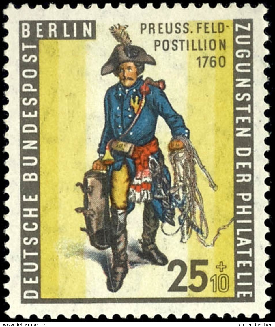 25+10 Pf Tag Der Briefmarke Mit Senkrechter Gummiriffelung Tadellos Postfrisch, Tiefst Gepr. Schlegel A. BPP, Mi. 100,-- - Andere & Zonder Classificatie