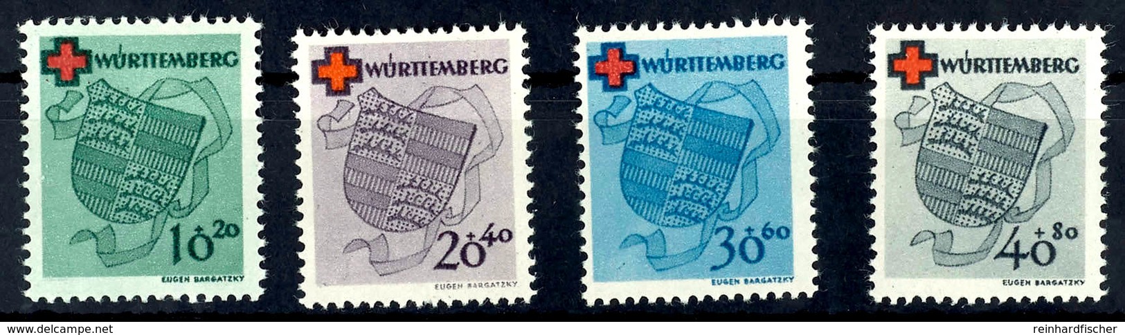 10 - 40 Pfg. Rotes Kreuz, Postfrisch Komplett, Mi. 160.-, Katalog: 40/43A ** - Andere & Zonder Classificatie
