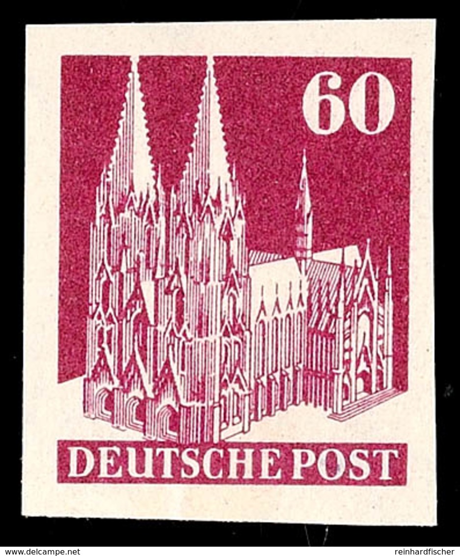 60 Pfg Kölner Dom, Ungezähnt, Tadellos Postfrisch, Sign. P. Huber, Katalog: 93IVWU ** - Andere & Zonder Classificatie