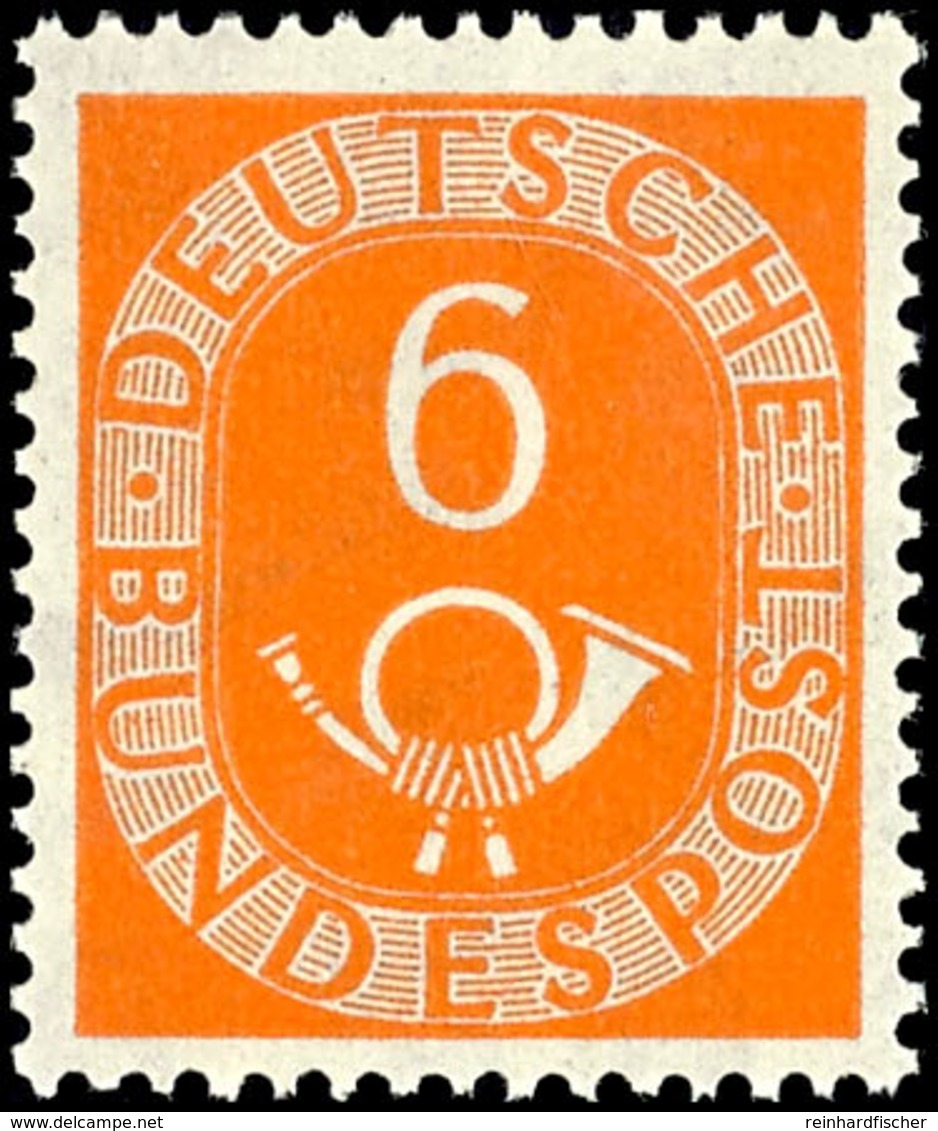 6 Pf Posthorn Mit Wasserzeichen Z Tadellos Postfrisch, Tiefst Gepr. Schlegel BPP, Mi. 160,--, Katalog: 126Z ** - Other & Unclassified