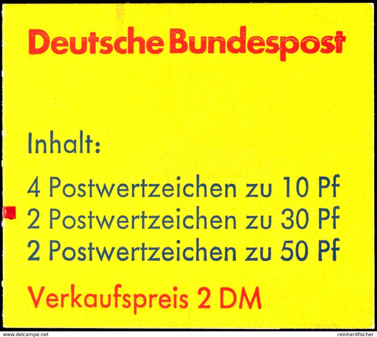 Markenheftchen Burgen Und Schlösser Mit Plattenfehler V, Mit Zählbalken, Postfrisch, Mi. 200.-, Katalog: MH21PFVmZ ** - Other & Unclassified