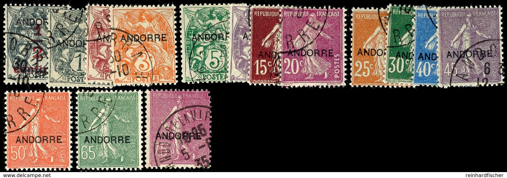 Kurzsatz 1/2 C. Bis 75 C., Tadellos, Mi. 212,--, Katalog: 1/15 O - Andere & Zonder Classificatie