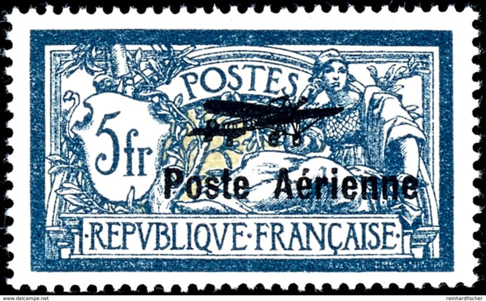 2 Und 5 Fr. Flugpost, Postfrisch, Geprüft Pfenninger, Yvert Nr.1-2, Yvert 950,-, Katalog: 220/21 ** - Andere & Zonder Classificatie