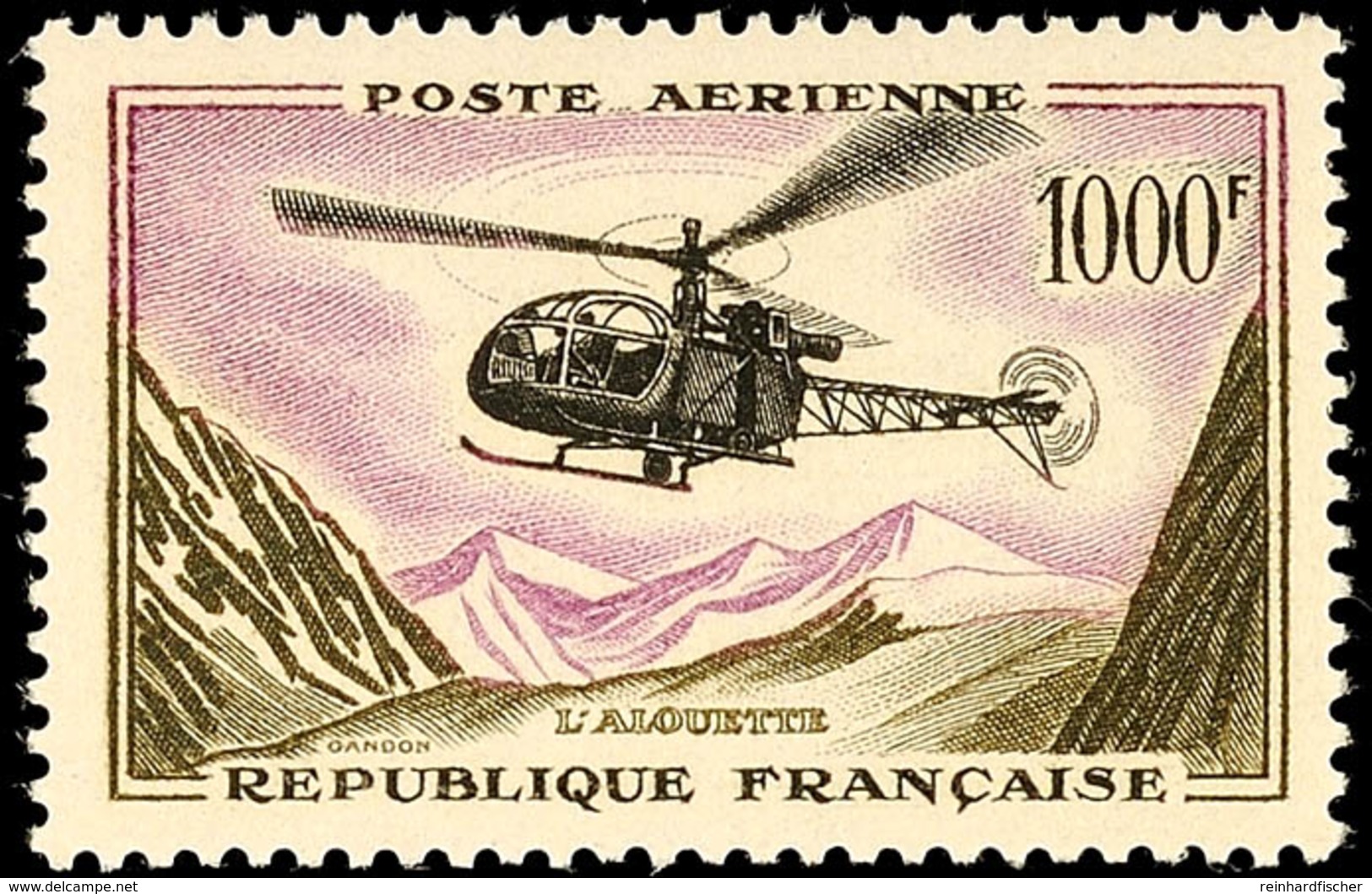 1000 Fr. Hubschrauber, Tadellos Postfrisch, Mi. 40.-, Katalog: 1177 ** - Andere & Zonder Classificatie