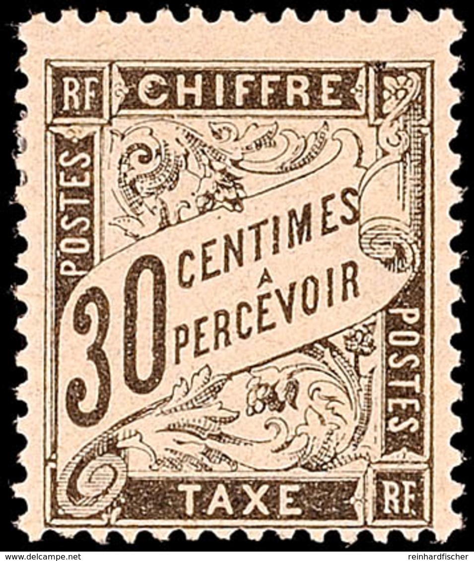 1881, 30 C. Schwarz, Neue Ziffernzeichnung 1881, Tadellos Ungebraucht Mit Originalgummierung Und Falzrest, Mi. 220,-, Ka - Andere & Zonder Classificatie