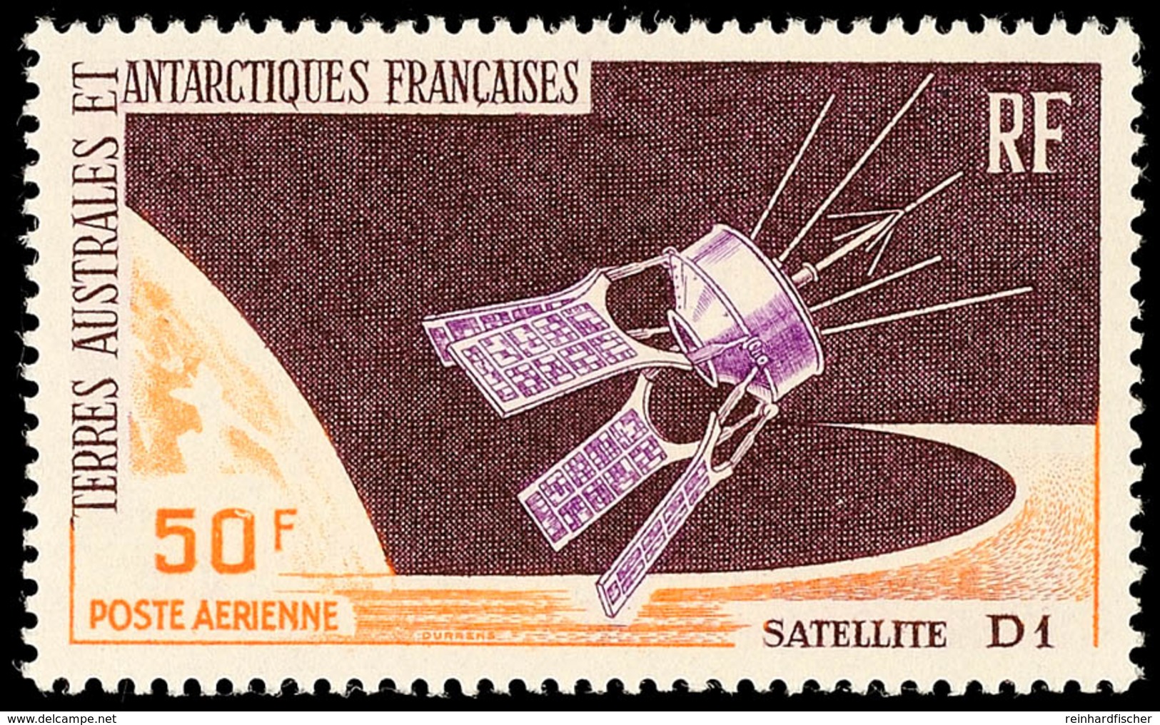 50 Fr. Satellit "D 1", Tadellos Postfrisch, Mi. 75.-, Katalog: 34 ** - Andere & Zonder Classificatie