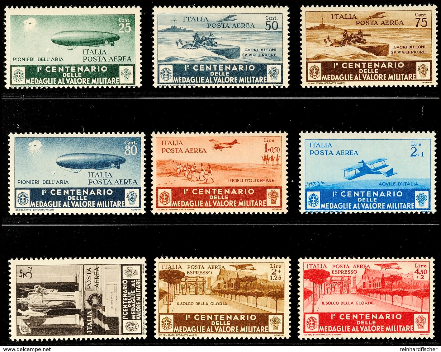 25 C. Bis 3 L. Flugpostmarken Und 2 Bis 4,50 L. Flugpost-Eilmarken, Postfrisch, Pracht, Mi. 255.-, Katalog: 505/13 ** - Zonder Classificatie