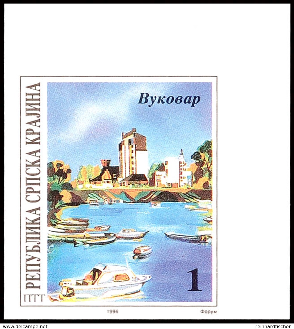 1 ND. Donau, Ungezähnt Aus Der Rechten Oberen Bogenecke, Postfrisch, Katalog: 50U ** - Kroatië