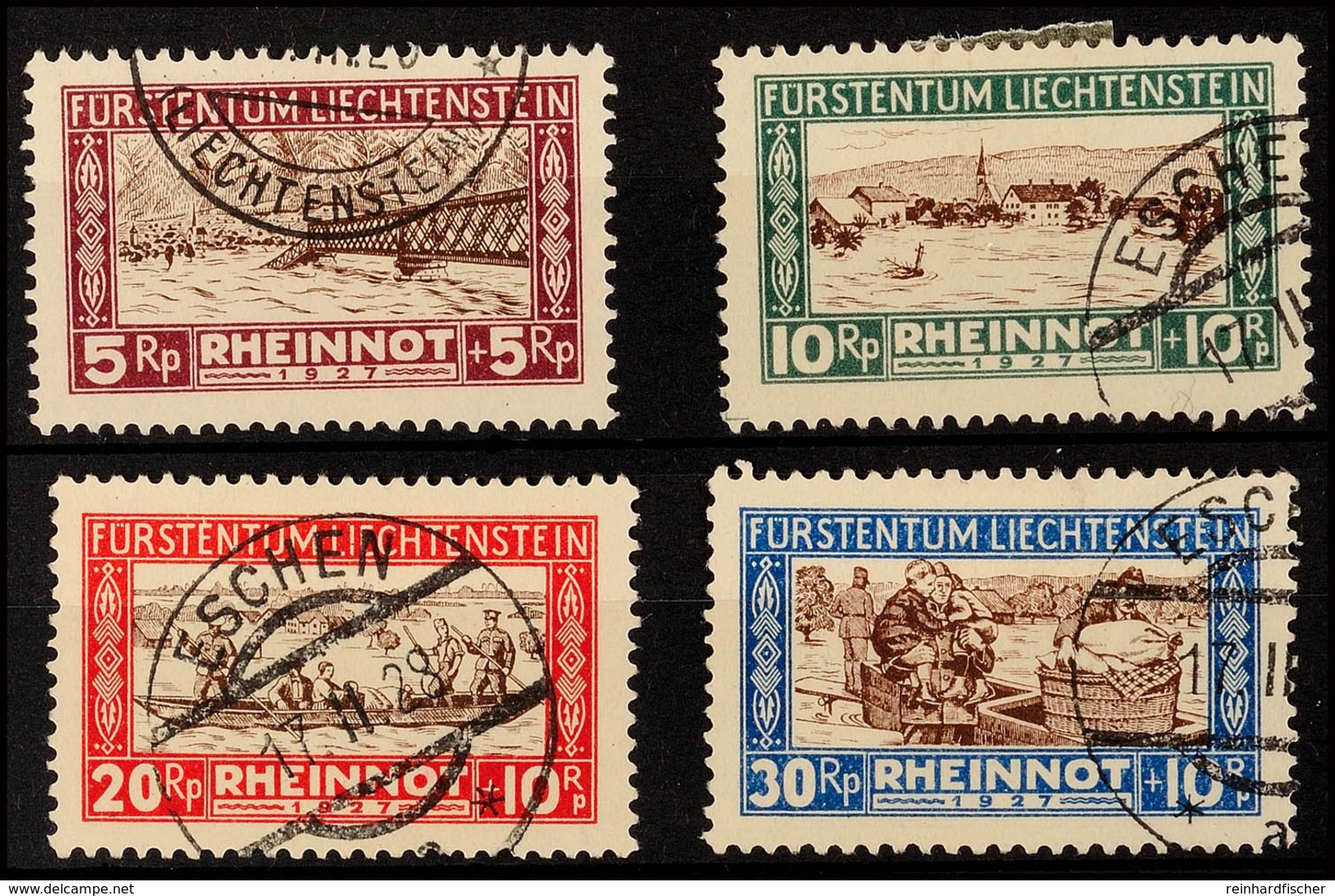 5 - 30 Rp Hochwassergeschädigte Komplett Tadellos Gestempelt, Mi. 130.-, Katalog: 78/81 O - Andere & Zonder Classificatie