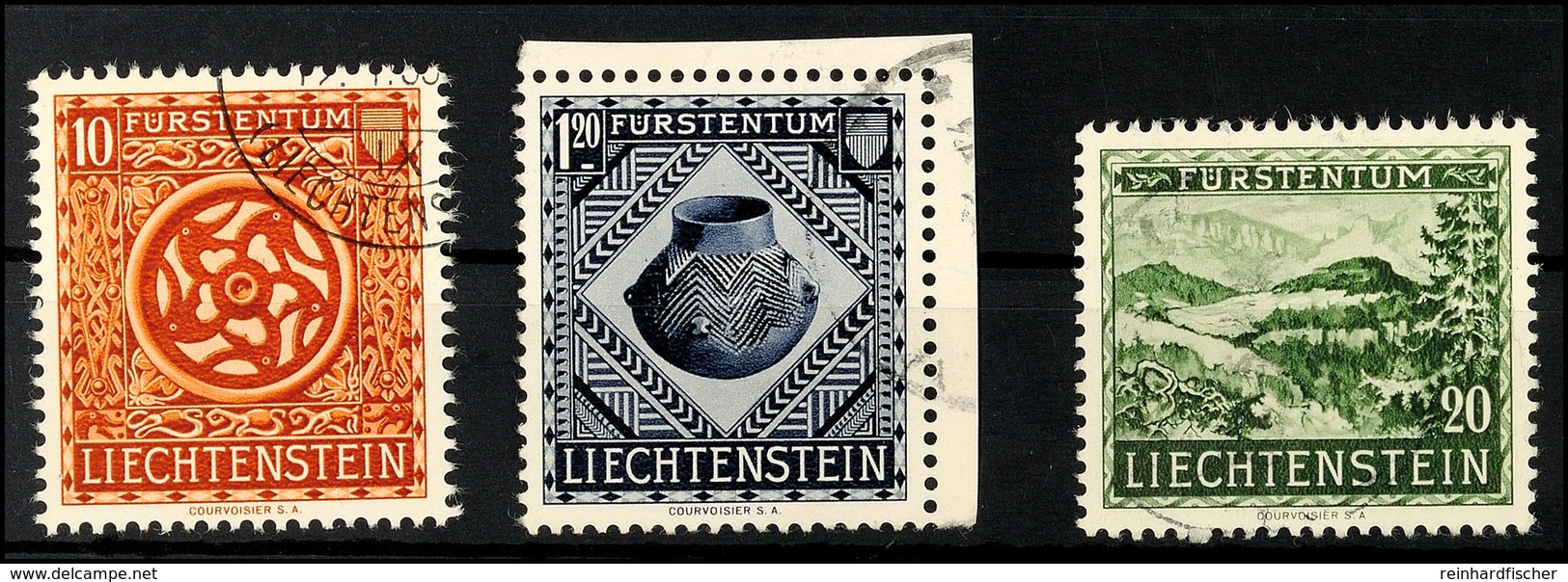 10 Rp. Bis 1.20 Fr. Eröffnung Des Landesmuseums Vaduz, Tadellos Gestempelt, Mi. 75.-, Katalog: 319/21 O - Andere & Zonder Classificatie