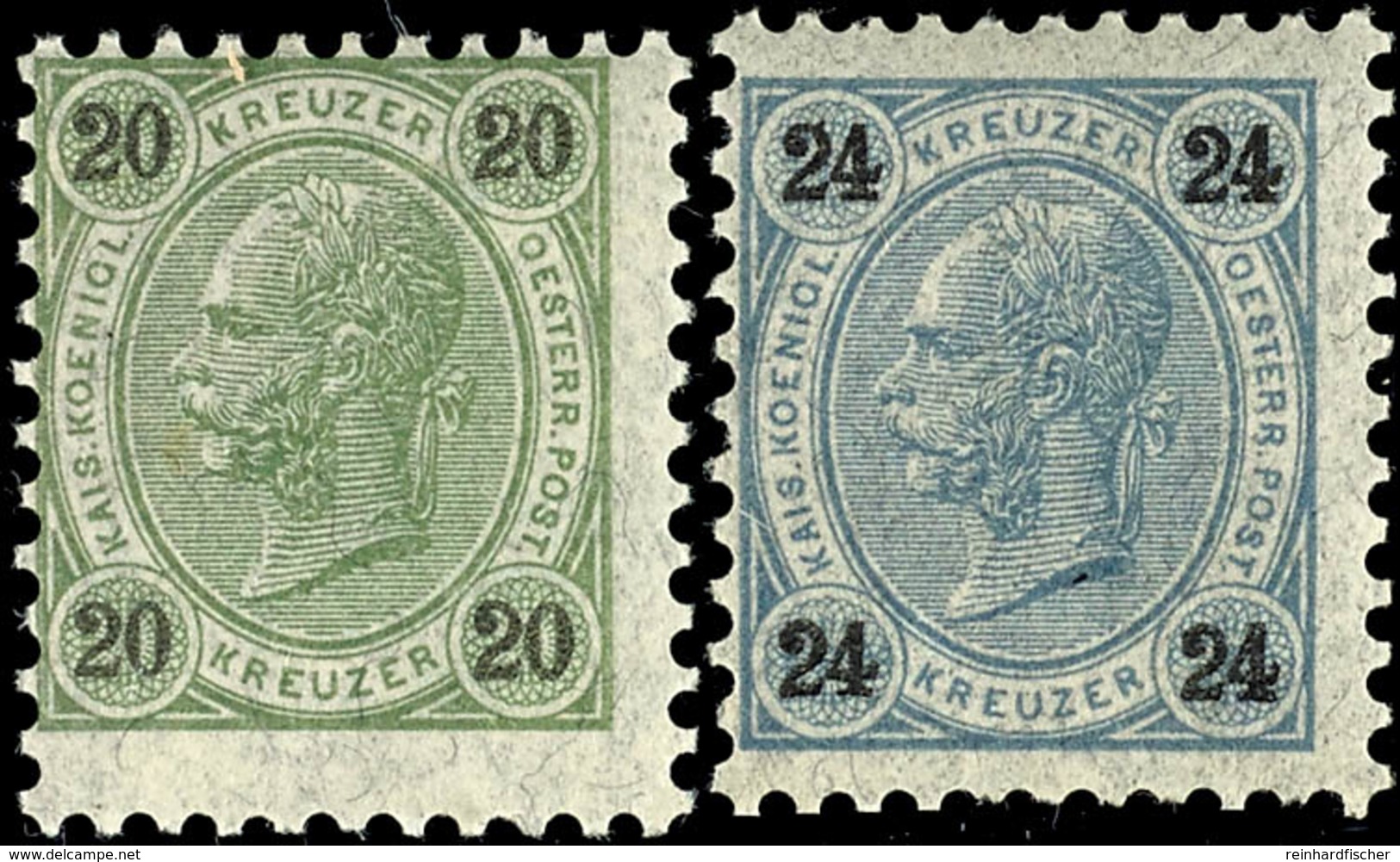 20 Und 24 Kr. Je Tadellos Postfrisch, Mi.178,--, Katalog: 57,58 ** - Other & Unclassified