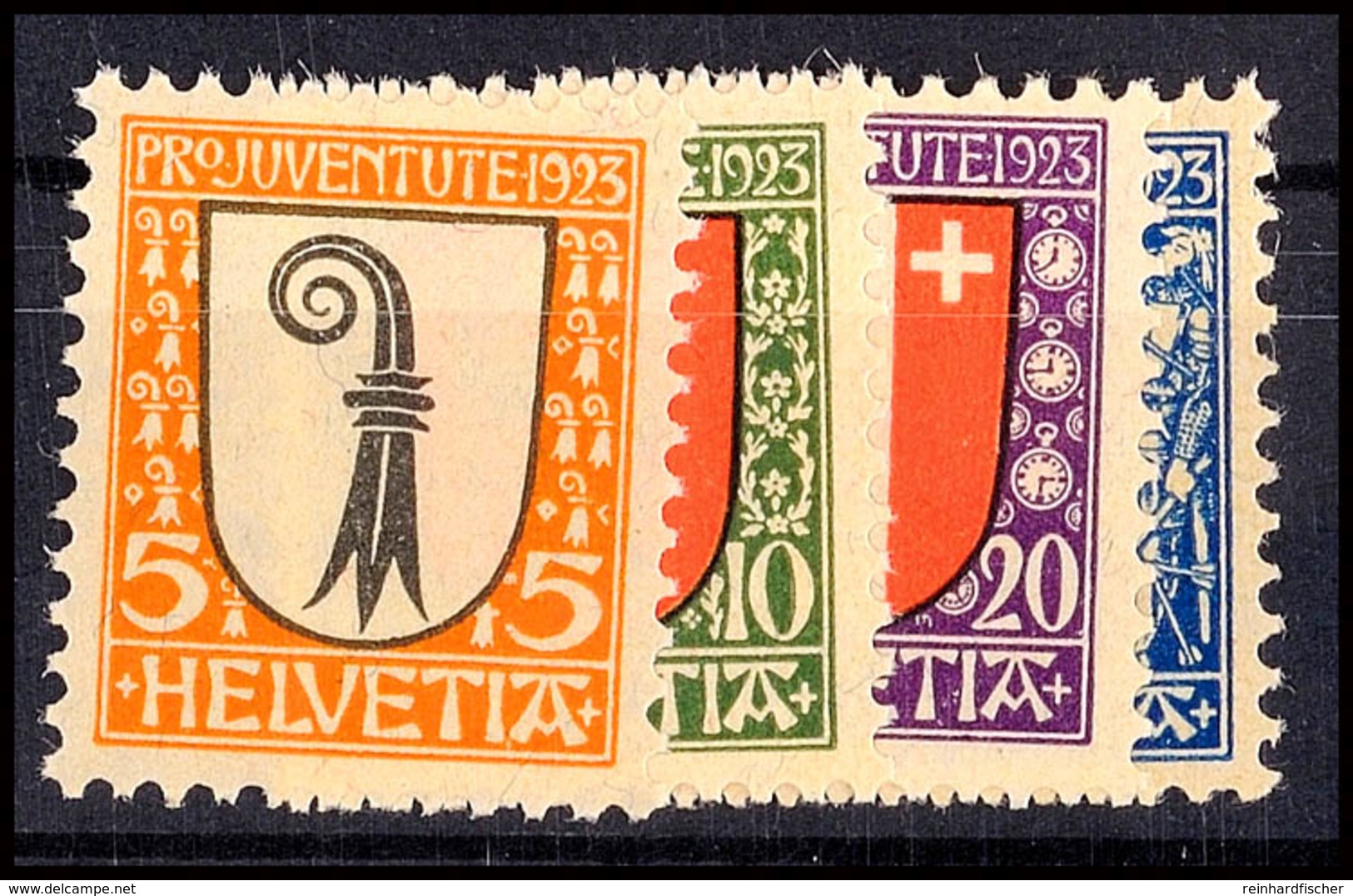 Pro Juventute 1923, Gestempelt, Mi. 70.-, Katalog: 185/88 O - Andere & Zonder Classificatie