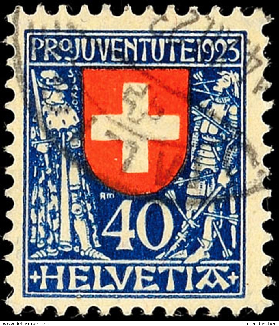 40 C. Pro Juventute 1923, Tadellos Gestempelt, Mi. 65.-, Katalog: 188 O - Andere & Zonder Classificatie