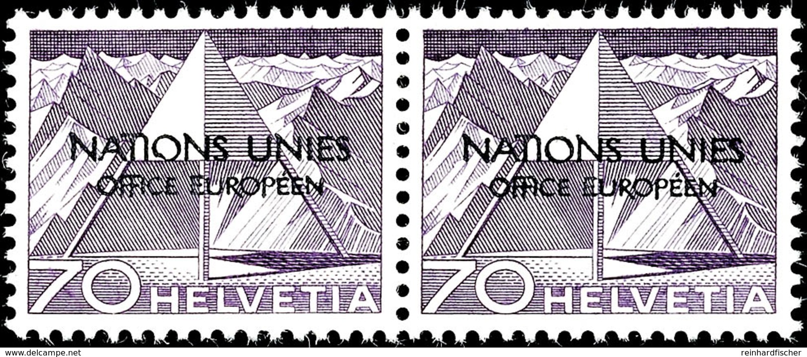 5 - 70 Rp. Mit Aufdruckfehler "O In NATIONS Links Unten Beschädigt", Postfrisch Kpl. In Waager. Paaren Mit Normalmarken, - Andere & Zonder Classificatie