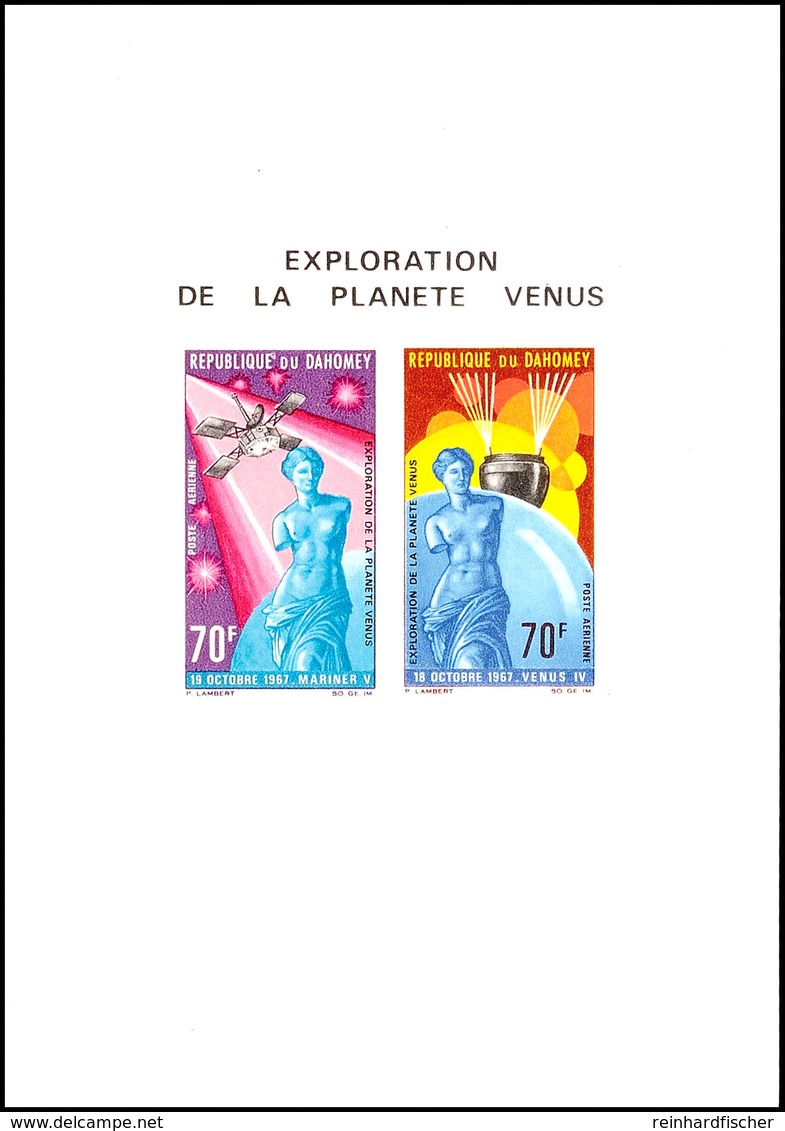 Ministerblock "Weltraum" Im Format 110 X 157 Mm, Einwandfreie Gesamterhaltung!, Katalog: Bl.12 - Andere & Zonder Classificatie