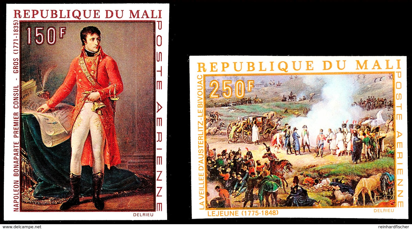 150 U. 250 Fr. 200.Geburtstag Napoleon I., Beide Werte Ungezähnt Statt Gezähnt, Tadellos Postfrisch, Katalog: 180/81 U * - Andere & Zonder Classificatie