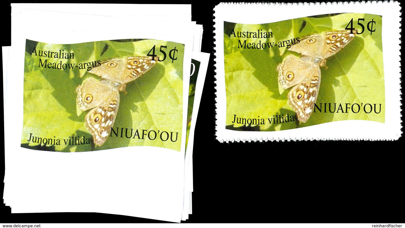 Niaufo'ou, Dauerserie "Schmetterlinge" 2012 Komplett In Gezähnter Wie Auch Ungezähnter Erhaltung, Mi. 100,--, Katalog: 4 - Tonga (1970-...)