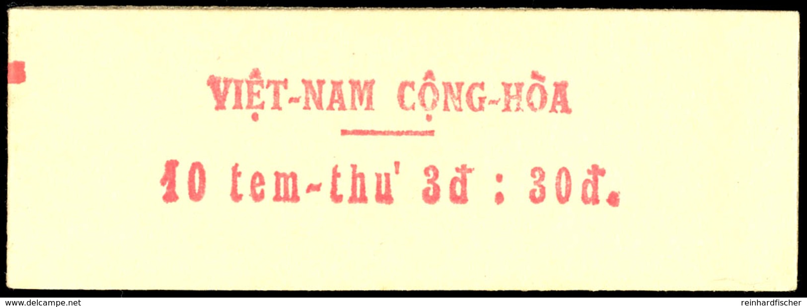 1967, Postdarstellung, Tadellos Postfrisches Markenheftchen (geschlossen), Mi. 250,--, Katalog: A 398MH ** - Vietnam