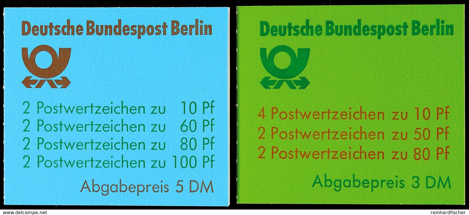 1989, MH Sehenswürdigkeiten, Je Mit Berliner Stempel Entwertet, Kabinett, Mi. (wenigstens) 190.-, Katalog: MH14/15 O - Andere & Zonder Classificatie